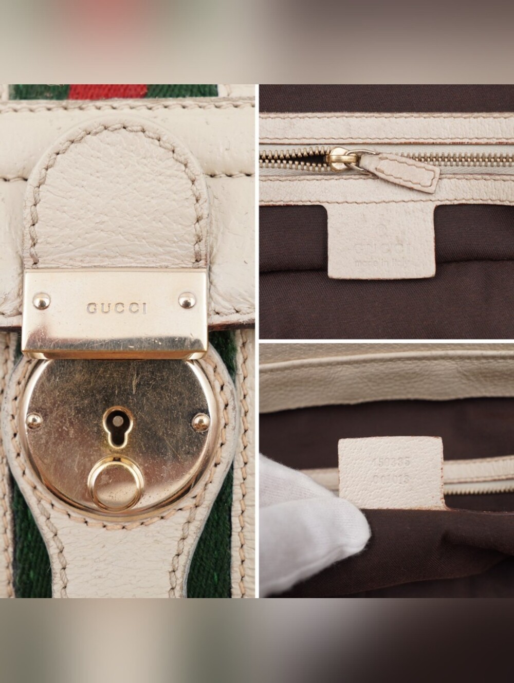 CJ62 ❤️ Gucci GG Canvas Treasure Boston bag - Picture 8 of 13